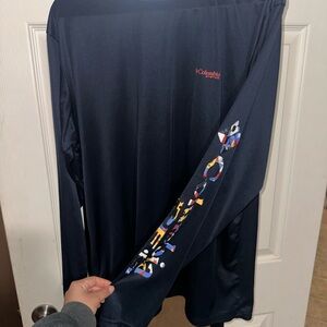 Columbia Dark Blue Omni-Shade Shirt